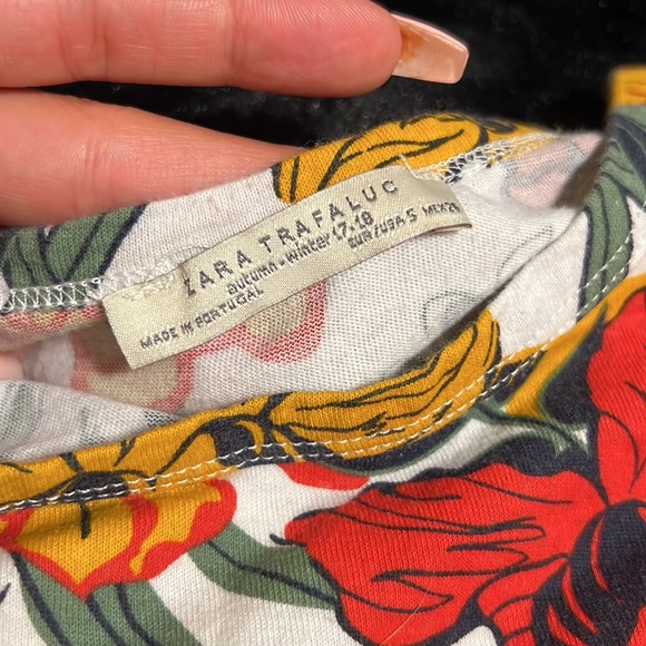 Vintage Zara Trafaluc cotton T shirt size S - Picture 2 of 2